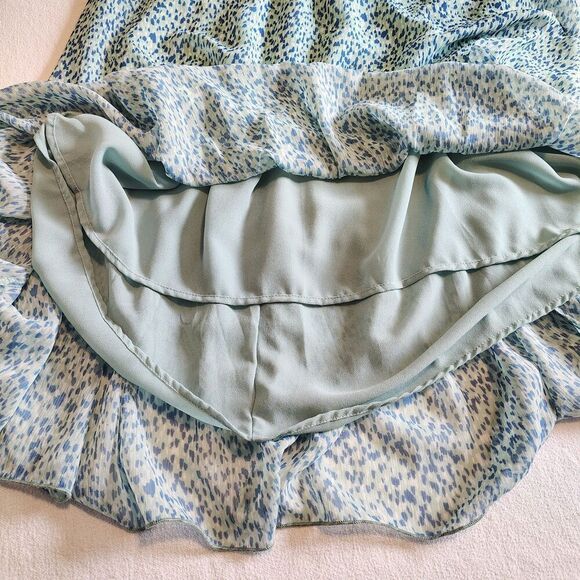 Sunday Up Floral Ruffle Midi Dress Small Long Sleeve Cottagecore Tiered - Picture 7 of 9